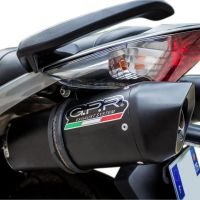 Escape compatível com Honda Vfr 800 V-Tec 2002-2013, Furore Poppy, Par de silenciosos de escape homologadas, com db killer removível e tubos de ligação específicos 