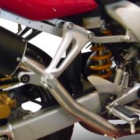 Escape compatível com Honda Vtr 1000 F Firestorm 1997-2007, M3 Poppy , Par de silenciosos de escape homologadas, com db killer removível e tubos de ligação específicos 