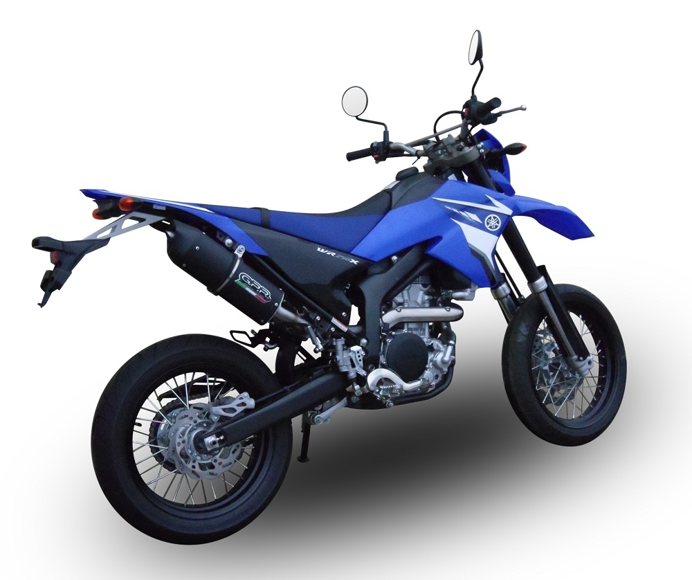 GPR escape compatível com  Yamaha WR 250 X-R 2007-2019, Furore Nero, Escape legal, homologado, silenciador com db killer removível e tubo de ligação específico 