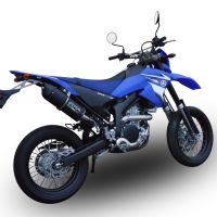 GPR escape compatível com  Yamaha WR 250 X-R 2007-2019, Furore Nero, Escape legal, homologado, silenciador com db killer removível e tubo de ligação específico 
