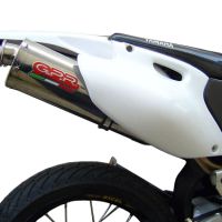 Escape compatível com Yamaha Wr 400 F 1998-2000, Trioval, Escape legal, homologado, silenciador com db killer removível e tubo de ligação específico 