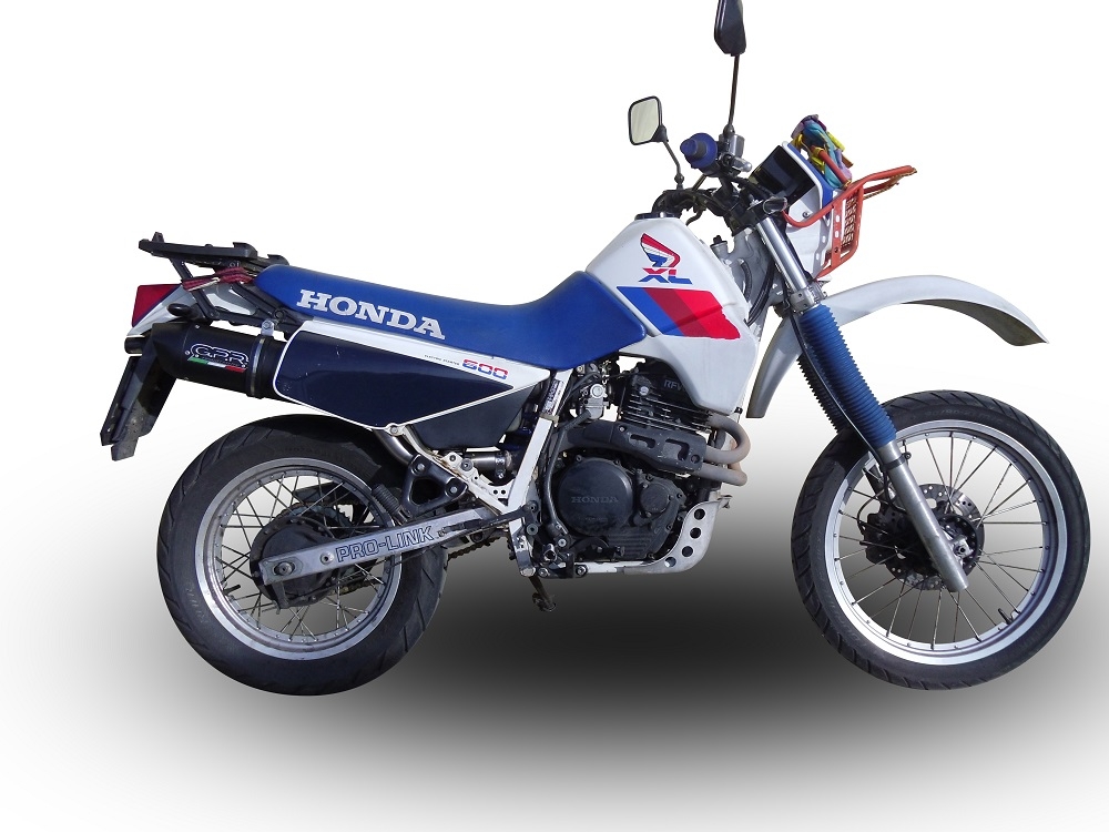 Escape compatível com Honda Xl 600 Lm-Rm 1985-1989, Furore Nero, Escape legal, homologado, silenciador com db killer removível e tubo de ligação específico 
