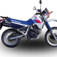 Escape compatível com Honda Xl 600 Lm-Rm 1985-1989, Furore Nero, Escape legal, homologado, silenciador com db killer removível e tubo de ligação específico 