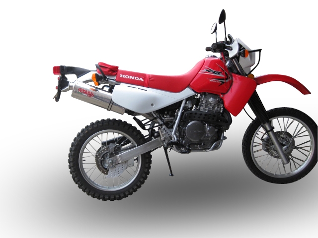 GPR escape compatível com  Honda Xr 650 L 1993-2025, Trioval, Escape legal, homologado, silenciador com db killer removível e tubo de ligação específico 