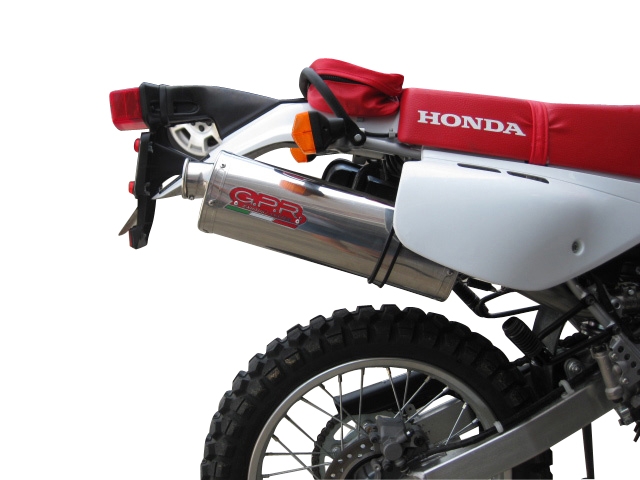 GPR escape compatível com  Honda Xr 650 L 1993-2025, Trioval, Escape legal, homologado, silenciador com db killer removível e tubo de ligação específico 