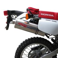 GPR escape compatível com  Honda Xr 650 L 1993-2025, Trioval, Escape legal, homologado, silenciador com db killer removível e tubo de ligação específico 