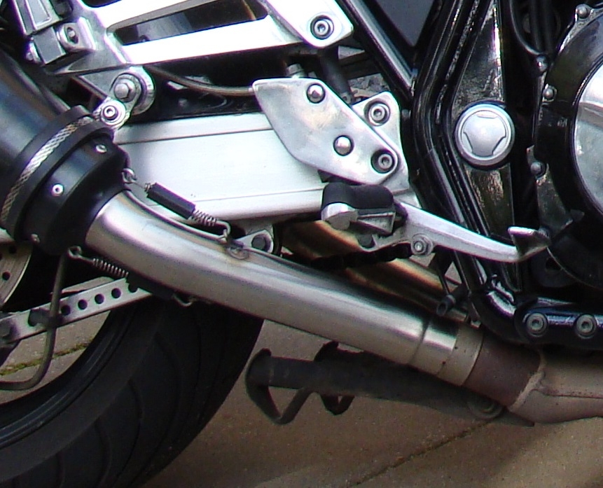 Escape compatível com Yamaha Xjr 1300 1999-2006, Deeptone Inox, Par de silenciosos de escape homologadas, com db killer removível e tubos de ligação específicos 
