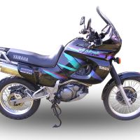 Escape compatível com Yamaha Xtz 660 Teneré 1991-1998, Trioval, Escape legal, homologado, silenciador com db killer removível e tubo de ligação específico 