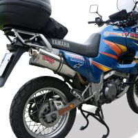 Escape compatível com Yamaha Xtz 660 Teneré 1991-1998, Trioval, Escape legal, homologado, silenciador com db killer removível e tubo de ligação específico 