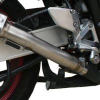 Escape compatível com Yamaha Fzs 600 Fazer 1998-2003, Trioval, Escape legal, homologado, silenciador com db killer removível e tubo de ligação específico 