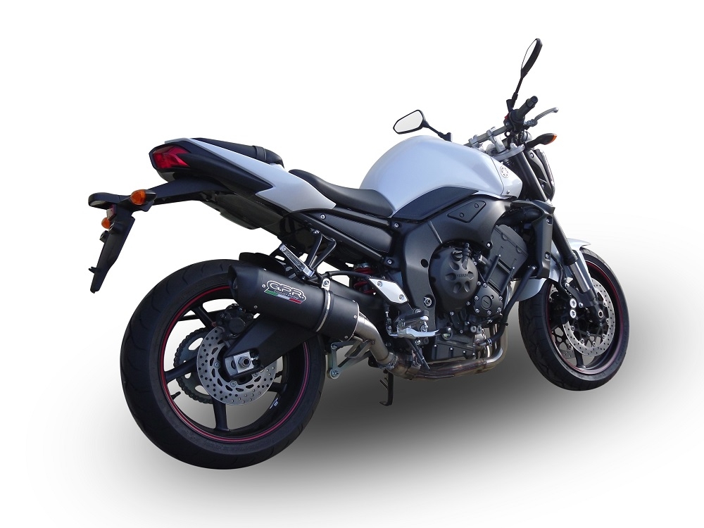 Escape compatível com Yamaha Fz.1 - Fazer 1000 2006-2014, Furore Nero, Escape legal, aprovado, com db killer removível, tubo de conexão e conversor catalítico 