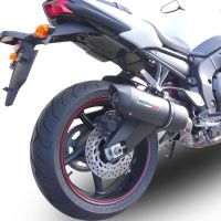Escape compatível com Yamaha Fz.1 - Fazer 1000 2006-2014, Furore Nero, Escape legal, aprovado, com db killer removível, tubo de conexão e conversor catalítico 