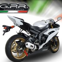 Escape compatível com Yamaha Yzf R6 2006-2020, Albus Ceramic, Escape legal, homologado, silenciador com db killer removível e tubo de ligação específico 