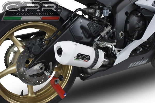Escape compatível com Yamaha Yzf R6 2006-2020, Albus Ceramic, Escape legal, homologado, silenciador com db killer removível e tubo de ligação específico 