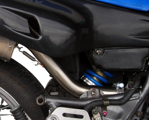 Escape compatível com Yamaha Xtz 600 Teneré 1985-1986, Satinox , Escape legal, homologado, silenciador com db killer removível e tubo de ligação específico 