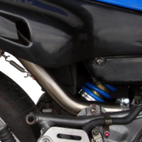 Escape compatível com Yamaha Xtz 600 Teneré 1985-1986, Satinox , Escape legal, homologado, silenciador com db killer removível e tubo de ligação específico 