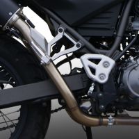 Escape compatível com Yamaha Xt 660 X-R 2004-2014, Trioval, Par de silenciosos de escape homologadas, com db killer removível e tubos de ligação específicos 