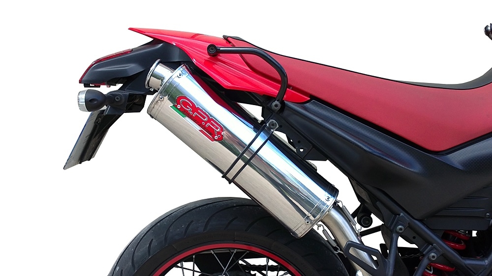 Escape compatível com Yamaha Xt 660 X-R 2004-2014, Trioval, Par de silenciosos de escape homologadas, com db killer removível e tubos de ligação específicos 