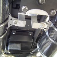 Escape compatível com Yamaha MT03 660 2006-2013, Albus Ceramic, Par de silenciosos de escape homologadas, com db killer removível e tubos de ligação específicos 