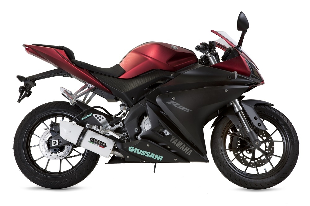 Escape compatível com Yamaha Yzf-R 125 2014-2016, Albus Ceramic, Sistema homologado,legal, linha completa, incluindo db killer removível mais coletor 