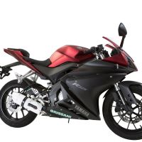 Escape compatível com Yamaha Yzf-R 125 2014-2016, Albus Ceramic, Sistema homologado,legal, linha completa, incluindo db killer removível mais coletor 