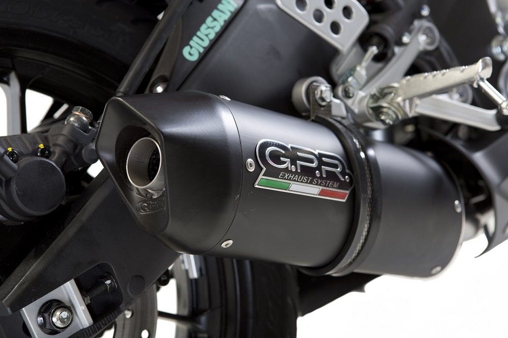 Escape compatível com Yamaha Yzf-R 125 2017-2018, Furore Evo4 Nero, Sistema homologado com catalisador linha completa, silencioso mais coletor 