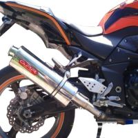 GPR escape compatível com  Kawasaki Z 1000  2007-2009, Trioval, Par de silenciosos de escape homologadas, com db killer removível e tubos de ligação específicos 