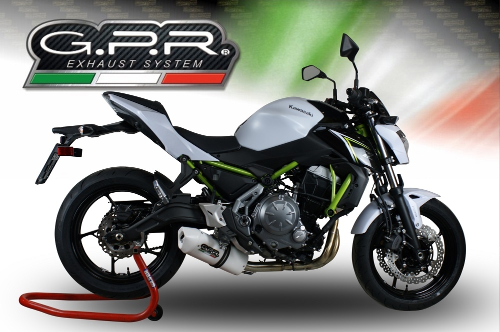 Escape compatível com Kawasaki Z 650 2017-2020, Albus Evo4, Sistema homologado com catalisador linha completa, silencioso mais coletor 