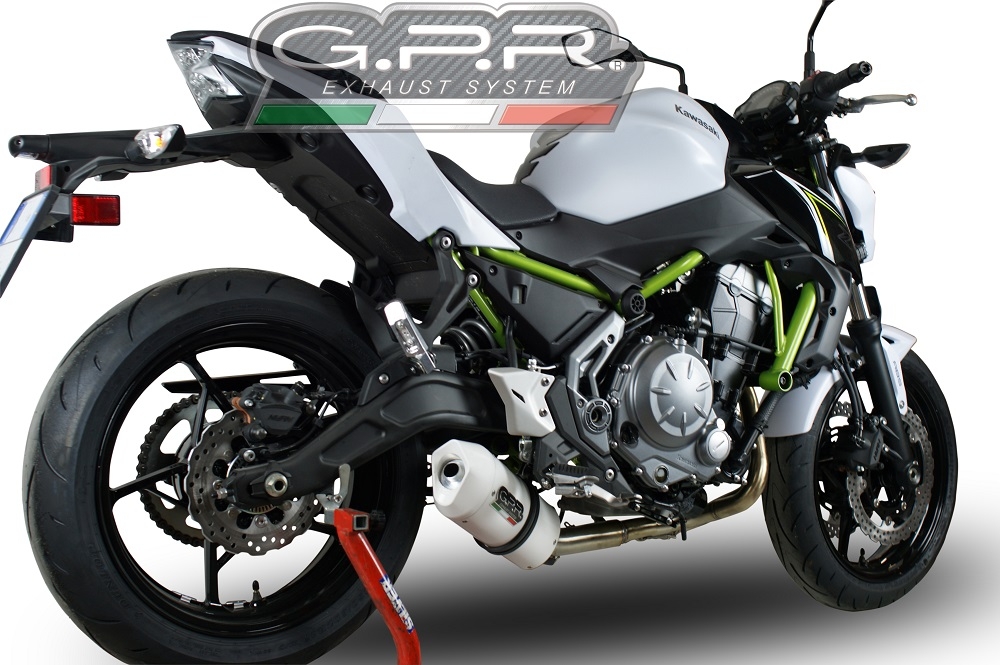 Escape compatível com Kawasaki Z 650 2017-2020, Albus Evo4, Sistema homologado com catalisador linha completa, silencioso mais coletor 