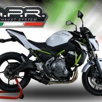 Escape compatível com Kawasaki Z 650 2021-2022, Furore Evo4 Nero, Sistema homologado com catalisador linha completa, silencioso mais coletor 