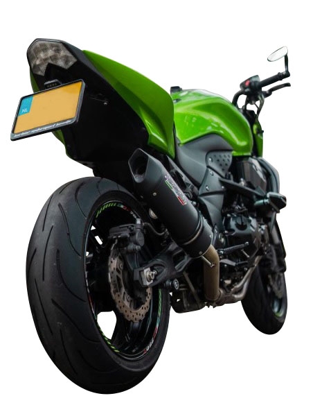 Escape compatível com Kawasaki Z 750 - R 2007-2014, Furore Nero, Escape legal, aprovado, com db killer removível, tubo de conexão e conversor catalítico 