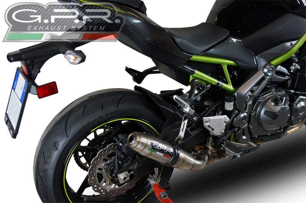 Escape compatível com Kawasaki Z 900 2017-2019, Deeptone Inox, Escape legal, homologado, silenciador com db killer removível e tubo de ligação específico 