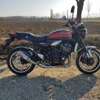 Escape compatível com Kawasaki Z 900 RS 2018-2020, M3 Titanium Natural, Escape legal, homologado, silenciador com db killer removível e tubo de ligação específico 