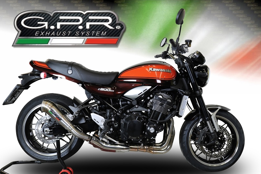 Escape compatível com Kawasaki Z 900 RS 2021-2024, Powercone Evo, Escape legal, homologado, silenciador com db killer removível e tubo de ligação específico 