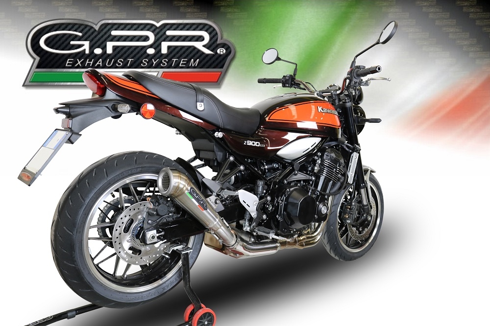 Escape compatível com Kawasaki Z 900 RS 2021-2024, Powercone Evo, Escape legal, homologado, silenciador com db killer removível e tubo de ligação específico 