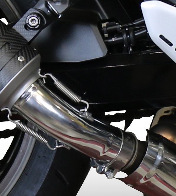 Escape compatível com Kawasaki Z 900 RS 2021-2024, Furore Evo4 Nero, Escape legal, homologado, silenciador com db killer removível e tubo de ligação específico 
