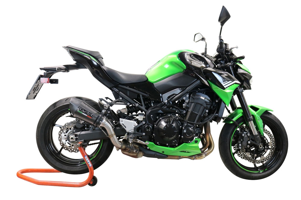 Escape compatível com Kawasaki Z 900 2021-2024, Gpe Ann. Poppy, Escape legal, homologado, silenciador com db killer removível e tubo de ligação específico 