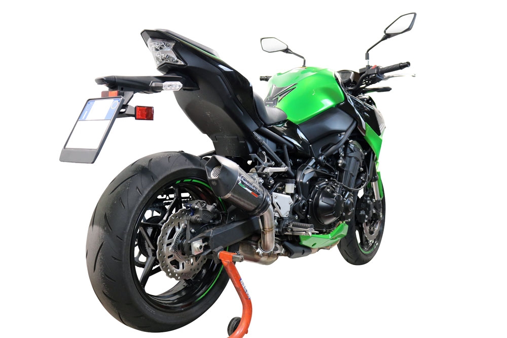 Escape compatível com Kawasaki Z 900 2021-2024, Gpe Ann. Poppy, Escape legal, homologado, silenciador com db killer removível e tubo de ligação específico 