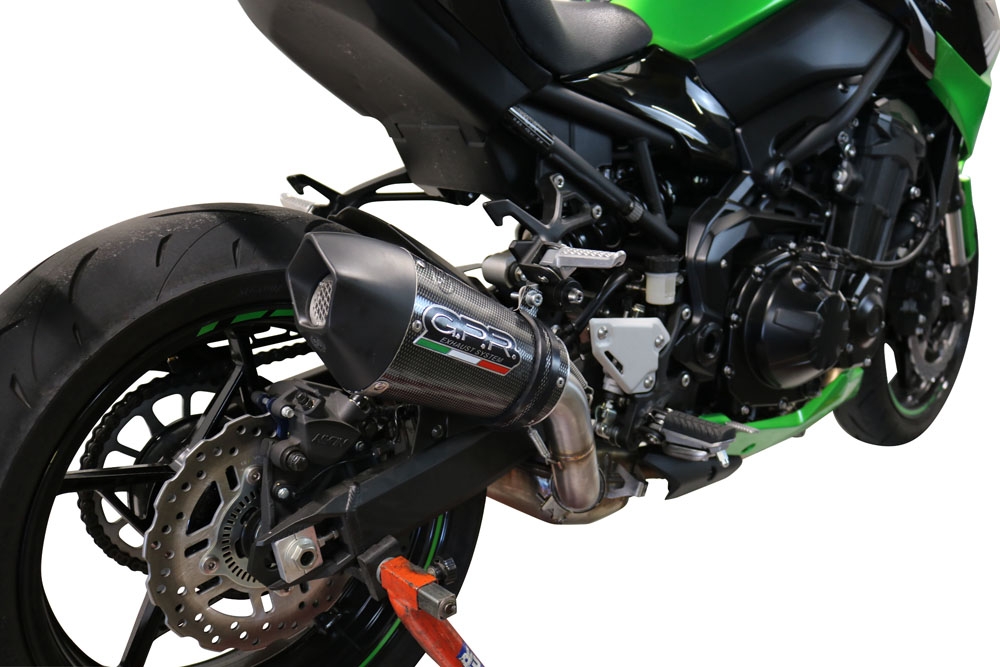 Escape compatível com Kawasaki Z 900 2021-2024, Gpe Ann. Poppy, Escape legal, homologado, silenciador com db killer removível e tubo de ligação específico 