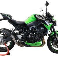 Escape compatível com Kawasaki Z 900 2020-2020, M3 Black Titanium, Escape legal, homologado, silenciador com db killer removível e tubo de ligação específico 