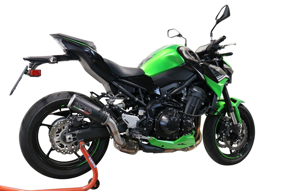 Escape compatível com Kawasaki Z 900 2020-2020, M3 Black Titanium, Escape legal, homologado, silenciador com db killer removível e tubo de ligação específico 