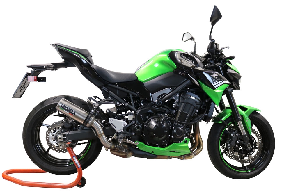 Escape compatível com Kawasaki Z 900 2021-2024, M3 Inox , Escape legal, homologado, silenciador com db killer removível e tubo de ligação específico 