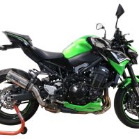 Escape compatível com Kawasaki Z 900 2021-2024, M3 Inox , Escape legal, homologado, silenciador com db killer removível e tubo de ligação específico 