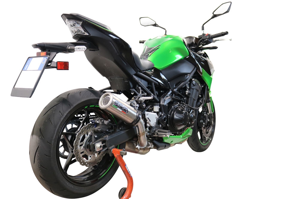 Escape compatível com Kawasaki Z 900 2021-2024, M3 Inox , Escape legal, homologado, silenciador com db killer removível e tubo de ligação específico 