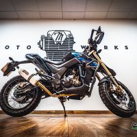 Escape compatível com Zontes Zt 125 G1 - U - U1 - Z2 2020-2024, Albus Evo4, Sistema homologado com catalisador linha completa, silencioso mais coletor 