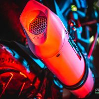 Escape compatível com Zontes Zt 125 G1 - U - U1 - Z2 2020-2024, Albus Evo4, Sistema homologado com catalisador linha completa, silencioso mais coletor 