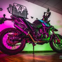 Escape compatível com Zontes Gk 125 2022-2024, Furore Evo4 Nero, Sistema homologado com catalisador linha completa, silencioso mais coletor 