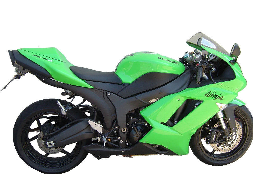 Escape compatível com Kawasaki Zx-6R 2005-2006, Tiburon Titanium, Escape legal, homologado, silenciador com db killer removível e tubo de ligação específico 