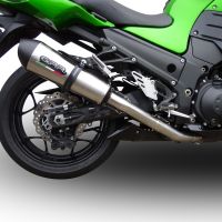 Escape compatível com Kawasaki Zzr 1400 2017-2022, Gpe Ann. titanium, Escapamento racing, duplo silencioso, com tubos de conexão, artigo sem homologação 