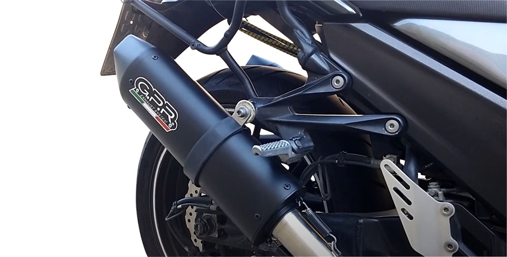 Escape compatível com Kawasaki Zzr 1400 2012-2016, Furore Nero, Par de silenciosos de escape homologadas, com db killer removível e tubos de ligação específicos 
